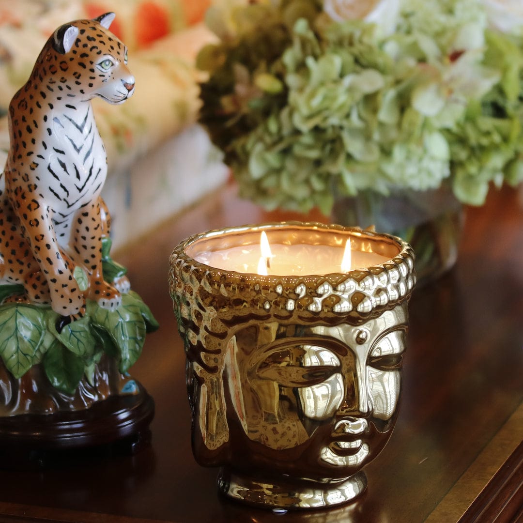 【激レア!】Gilt Buddha Perpetual Faces Vase 壺 PERPETUAL BUDDHA HEAD VESSEL VASE – MiMO Decor