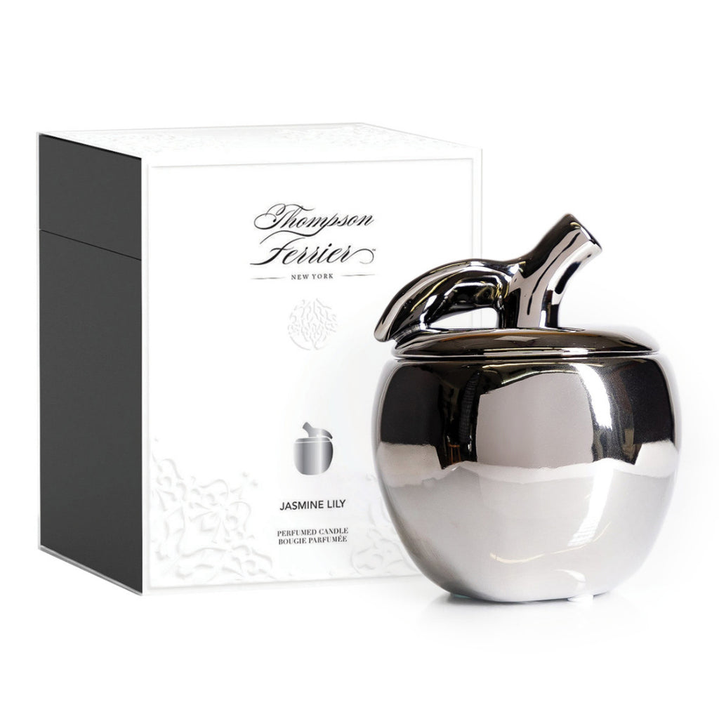Silver Apple Scented Candle With Decorative Gift Boxing